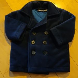 Kids Headquarters Boy's Toddler Pea Coat in Navy Blue (18 months)